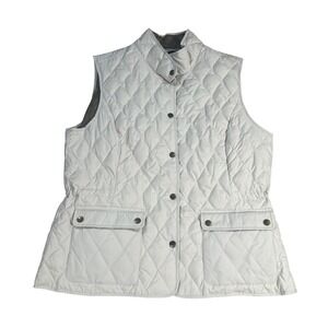 Eddie Bauer Quilted Vest Women's Goose Down Puffer Padded Outdoor Casual